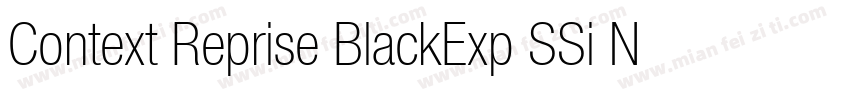 Context Reprise BlackExp SSi Normal字体转换